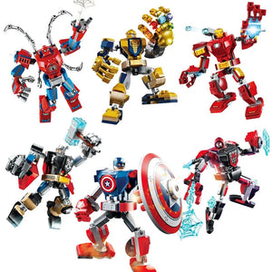 Planet Gates Movie Superhero Avengers Doll Building Blocks Thor Iron Man Spider-Man Joint Movable Model Assembled Building Block Toys