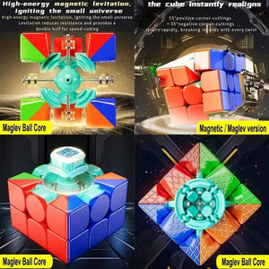 Planet Gates MoYu RS3M V5 3X3 Magnetic Magic Speed Cube Professional Fidget Toys RS3 M 2023 V5 Cubo Magico Puzzle