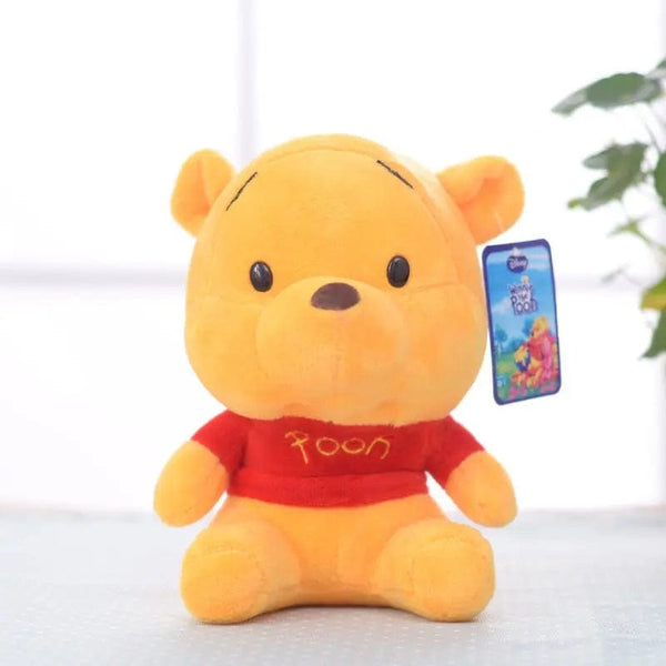 Planet Gates MR--79  18CM Cartoon Plush Pin Winnie The Pooh Mickey Minnie Tigger Piggy Short Stuffed Animal Doll Doll Toy Children's Holiday Gift