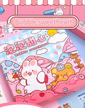 Planet Gates Mr. Paper 50pcs Waterproof PET Cartoon Cute Stickers Children Handbook Decoration Kawaii Stickers Korean Stationery Supplies