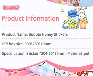 Planet Gates Mr. Paper 50pcs Waterproof PET Cartoon Cute Stickers Children Handbook Decoration Kawaii Stickers Korean Stationery Supplies