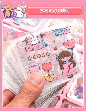 Planet Gates Mr. Paper 50pcs Waterproof PET Cartoon Cute Stickers Children Handbook Decoration Kawaii Stickers Korean Stationery Supplies