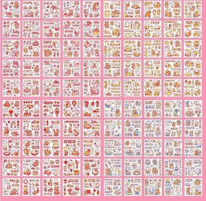 Planet Gates Mr. Paper 50pcs Waterproof PET Cartoon Cute Stickers Children Handbook Decoration Kawaii Stickers Korean Stationery Supplies