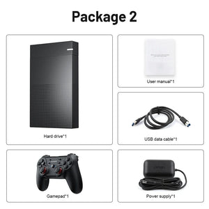 Planet Gates MS 12T DUO HDD T3 12T Gaming HDD with Hyperspin Launchbox Retrobat Playnite Super Console with 86000+ Retro Vidoe Game For PS3/PS2/PSP/WII/WIIU/DC