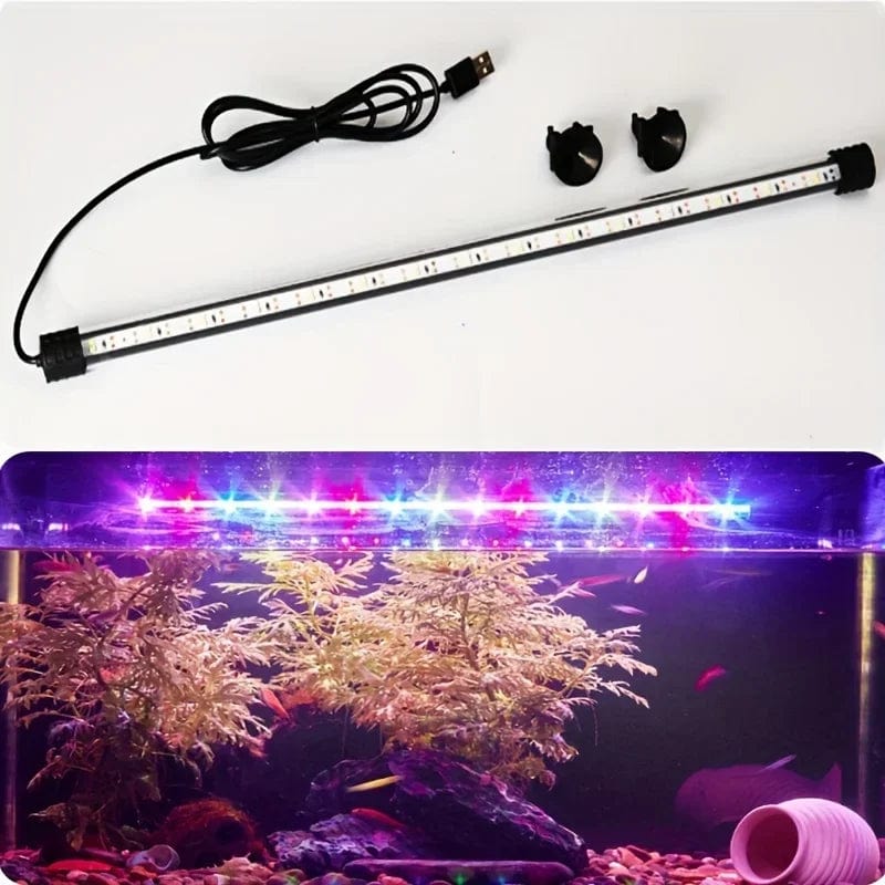 Planet Gates Multi-color 17-47cm Aquarium LED Lighting Submersible Mood Lamp USB Waterproof Fish Tank Decorative Plant Grow Light Accessories