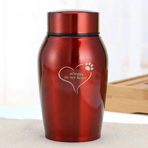 Planet Gates Multi-colored Stainless Steel Pet Urns Dog Cat Bird Mouse Cremation Ashes Urn Sealed Funeral Supplies For Dogs Pet Souvenir Jar