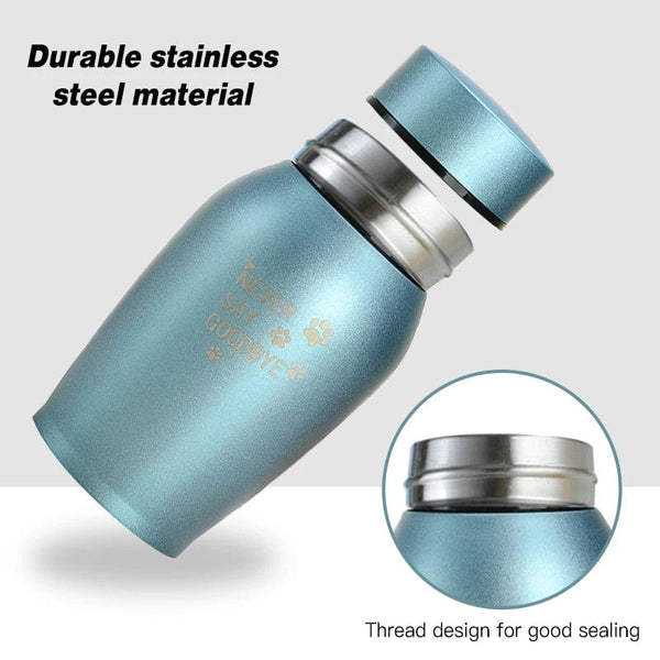 Planet Gates Multi-colored Stainless Steel Pet Urns Dog Cat Bird Mouse Cremation Ashes Urn Sealed Funeral Supplies For Dogs Pet Souvenir Jar