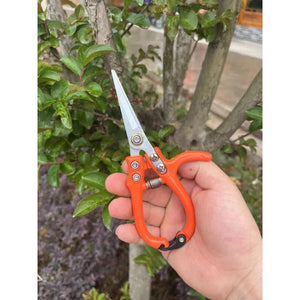 Planet Gates Multi-functional Garden Scissors Manual with Safety Buckle Stainless Steel Spring Gardening Pruning Shear Branch Plant Cutter