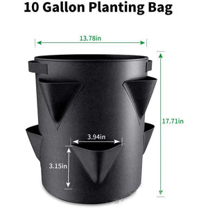 Planet Gates Multi-Mouth Grow Bag 5/7/10 Gallons Strawberry Tomato Planting Bags Reusable Gardens Balconies Flower Herb Planter