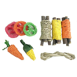 Planet Gates MULTI Pet Rabbit Guinea Pig Dragon Cat Fun Toy Hamster Rabbit Rabbit Tooth Grinding Set Pet Tooth Grinding Snacks