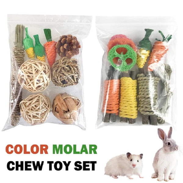 Planet Gates MULTI Pet Rabbit Guinea Pig Dragon Cat Fun Toy Hamster Rabbit Rabbit Tooth Grinding Set Pet Tooth Grinding Snacks