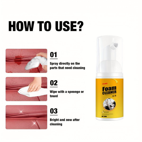 Planet Gates Multi-Purpose Car Foam Cleaner, New Multi-Purpose Foam Cleaner, Car Foam Cleaner, Multi-Purpose Foam Cleaner