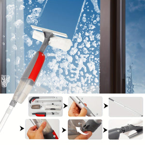 Planet Gates Multi-Purpose Spray Mop Set for Home Kitchen Hardwood Laminate Vinyl Planks Reusable Washable Pads Refillable Sprayer Wet/Dry Cleaning Tool