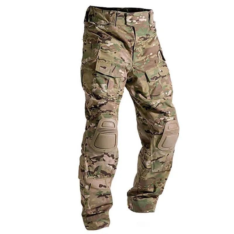 Planet Gates Multicam Camouflage Military Tactical Pants Army Wear-resistant Hiking Pant Paintball Combat Pant With Knee Pads Hunting Clothes