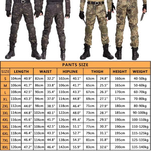 Planet Gates Multicam Camouflage Military Tactical Pants Army Wear-resistant Hiking Pant Paintball Combat Pant With Knee Pads Hunting Clothes