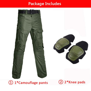 Planet Gates Multicam Camouflage Military Tactical Pants Army Wear-resistant Hiking Pant Paintball Combat Pant With Knee Pads Hunting Clothes