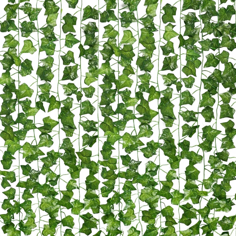 Planet Gates Multicolor 12PC Strands Artificial Lvy Leaf Vine Garland Fake Foliage Hanging Plants