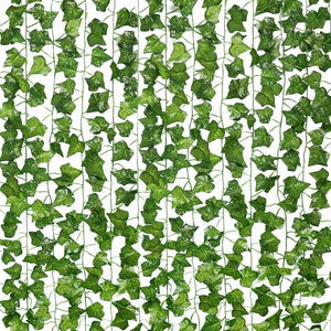 Planet Gates Multicolor 12PC Strands Artificial Lvy Leaf Vine Garland Fake Foliage Hanging Plants