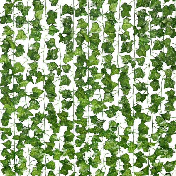 Planet Gates Multicolor 12PC Strands Artificial Lvy Leaf Vine Garland Fake Foliage Hanging Plants