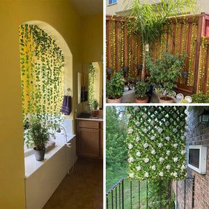 Planet Gates Multicolor 12PC Strands Artificial Lvy Leaf Vine Garland Fake Foliage Hanging Plants