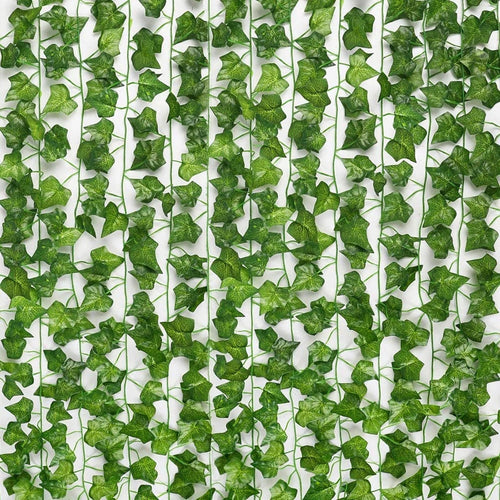 Planet Gates Multicolor 12PC Strands Artificial Lvy Leaf Vine Garland Fake Foliage Hanging Plants