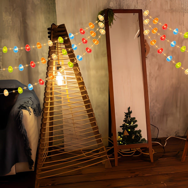 Planet Gates Multicolor / 1pc 1pc Easter Egg String Lights, Fairy String Lights, Bedroom, Living Room, Party, Wedding, Yard, Home, Holiday Party Supplies, Party Decoration, Easter Decoration [Without Battery]