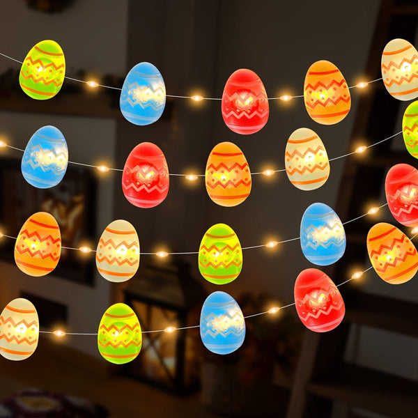 Planet Gates Multicolor / 1pc 1pc Easter Egg String Lights, Fairy String Lights, Bedroom, Living Room, Party, Wedding, Yard, Home, Holiday Party Supplies, Party Decoration, Easter Decoration [Without Battery]