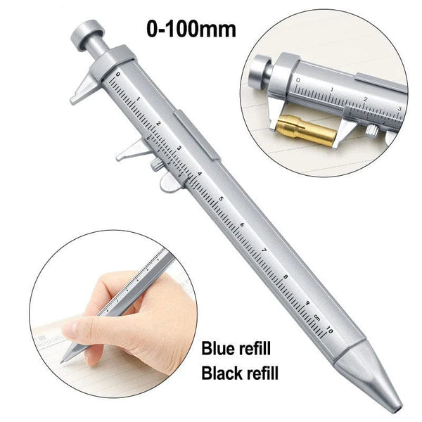 Planet Gates Multifunction Caliper pen Ball-Point 0.5mm ballpoint pen Gel Ink Pen Vernier Caliper Roller Ball Pen Creativity Stationery