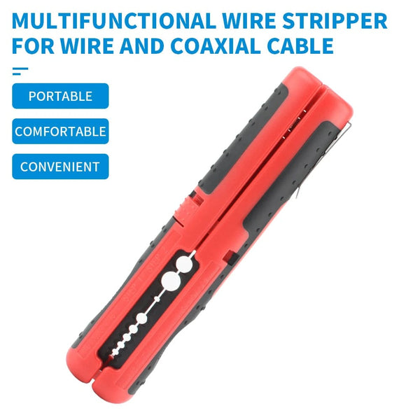 Planet Gates Multifunctional Cable Wire Stripper Cutter Pliers Hand Tool Hardware Tool Portable Anti-skid Handle Strip pen clip