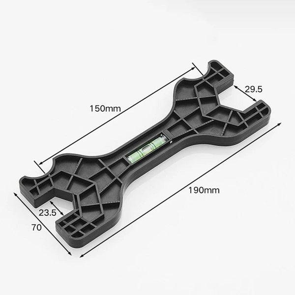Planet Gates Multifunctional Dual Headed Wrench With Level Manual Tap Spanner Repair Plumbing Tools For Household Faucet Pipe And Toilet