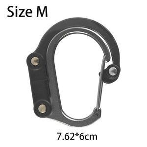 Planet Gates Multifunctional Hybrid Gear Clip Carabiner 360 Degree Rotating Hook Strong Buckle Camping Hiking Travel Backpack Outdoor Gadget