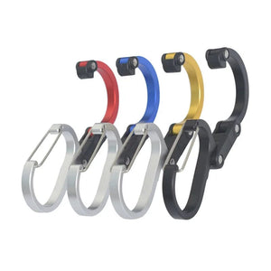 Planet Gates Multifunctional Hybrid Gear Clip Carabiner 360 Degree Rotating Hook Strong Buckle Camping Hiking Travel Backpack Outdoor Gadget