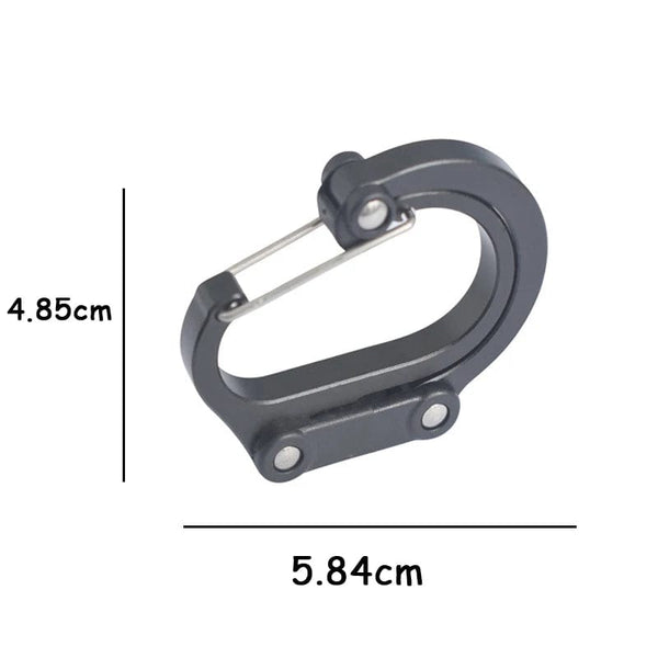 Planet Gates Multifunctional Hybrid Gear Clip Carabiner 360 Degree Rotating Hook Strong Buckle Camping Hiking Travel Backpack Outdoor Gadget