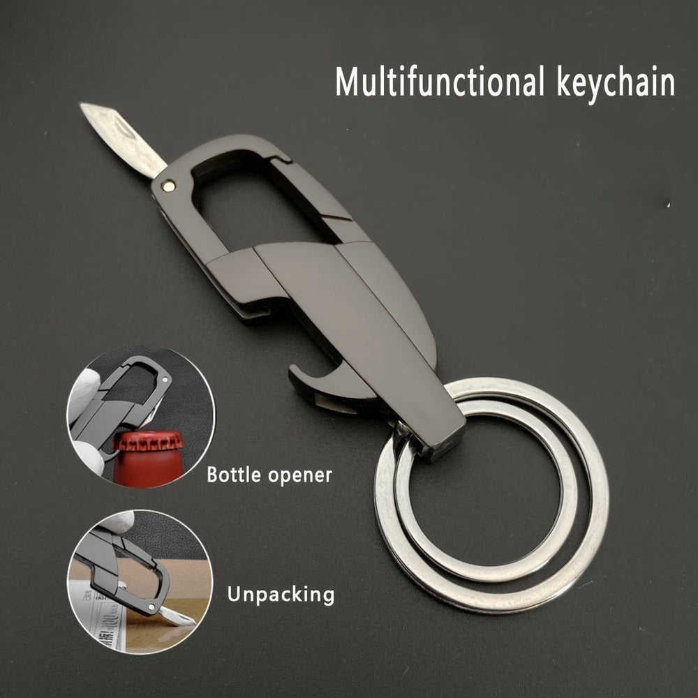 Planet Gates Multifunctional Keychain Bottle Opener Keychain Box Opener Keychain Metal Texture For Father And Boyfriend