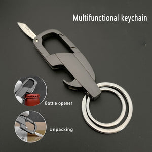 Planet Gates Multifunctional Keychain Bottle Opener Keychain Box Opener Keychain Metal Texture For Father And Boyfriend