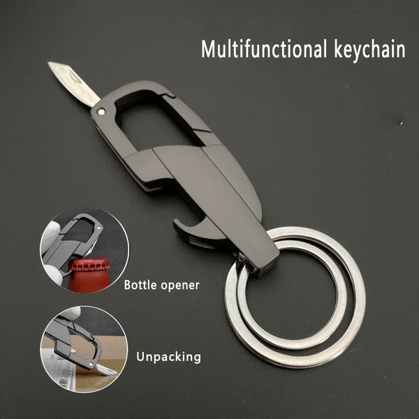 Planet Gates Multifunctional Keychain Bottle Opener Keychain Box Opener Keychain Metal Texture For Father And Boyfriend