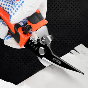 Planet Gates Multifunctional Metal Sheet Cutting Scissor Aviation Snip Straight Cutter Scissor Industrial Professional Hand Tool