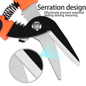 Planet Gates Multifunctional Metal Sheet Cutting Scissor Aviation Snip Straight Cutter Scissor Industrial Professional Hand Tool