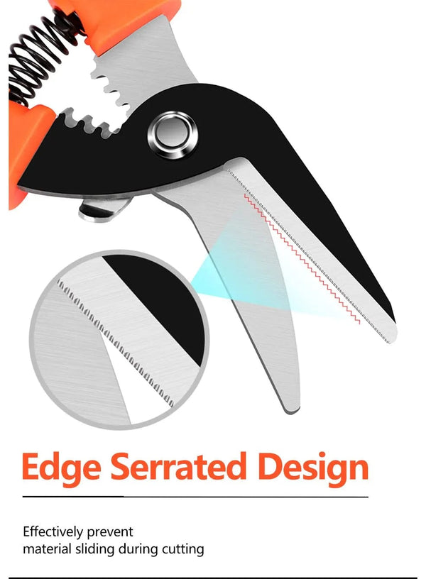 Planet Gates Multifunctional Metal Sheet Cutting Scissor Aviation Snip Straight Cutter Scissor Industrial Professional Hand Tool