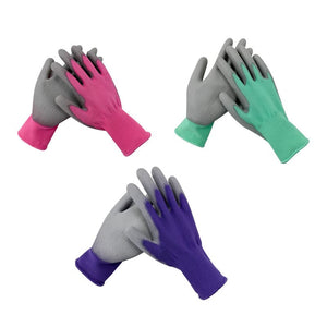 Planet Gates Multiple Colour-3 Pairs 1pair/3pairs/ 6pairs Unisex Gardening Gloves Durable Waterproof Oil Resistant Non-Slip Anti-stab Handwork Protective Gloves