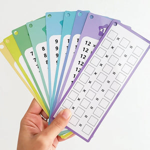 Planet Gates Multiplication 0-12 Multiplication Charts, Times Table Cards, Self Check Math Learning Tool, Montessori Mathematical Training, Teaching Aids