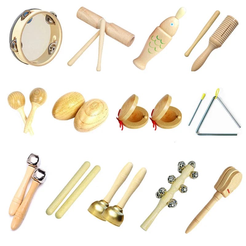 Planet Gates Musical Instruments for Toddlers 1 2 3 Wooden Sensory Percussion Montessori Toys Kids Preschool Educational Baby Music Toys