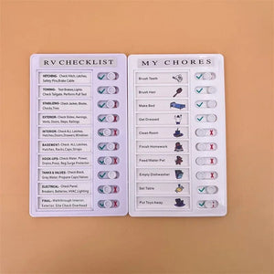 Planet Gates My chores Green Reusable My Chores Checklist Daily Planner Memo Plastic Board Chore Chart Responsibility Behavior for Kid Self-discipline Card