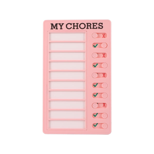 Planet Gates MY CHORES Reusable My Chores Checklist Daily Planner Memo Plastic Board Chore Chart Responsibility Behavior for Kid Self-discipline Card