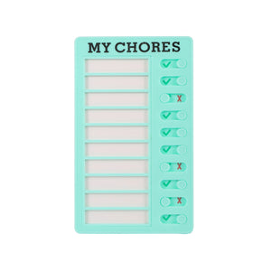 Planet Gates MY CHORES Reusable My Chores Checklist Daily Planner Memo Plastic Board Chore Chart Responsibility Behavior for Kid Self-discipline Card
