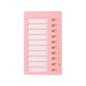 Planet Gates MY CHORES Reusable My Chores Checklist Daily Planner Memo Plastic Board Chore Chart Responsibility Behavior for Kid Self-discipline Card