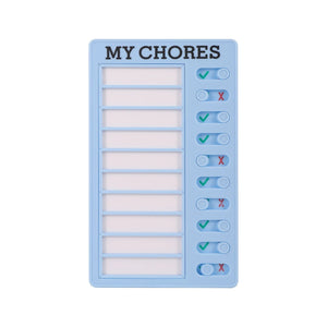 Planet Gates MY CHORES Reusable My Chores Checklist Daily Planner Memo Plastic Board Chore Chart Responsibility Behavior for Kid Self-discipline Card