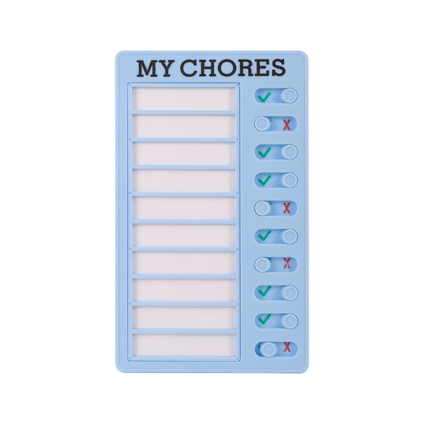 Planet Gates MY CHORES Reusable My Chores Checklist Daily Planner Memo Plastic Board Chore Chart Responsibility Behavior for Kid Self-discipline Card