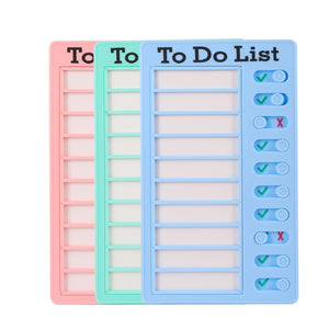 Planet Gates MY CHORES Reusable My Chores Checklist Daily Planner Memo Plastic Board Chore Chart Responsibility Behavior for Kid Self-discipline Card