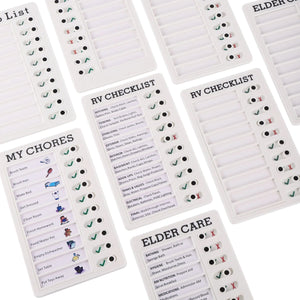 Planet Gates MY CHORES Reusable My Chores Checklist Daily Planner Memo Plastic Board Chore Chart Responsibility Behavior for Kid Self-discipline Card